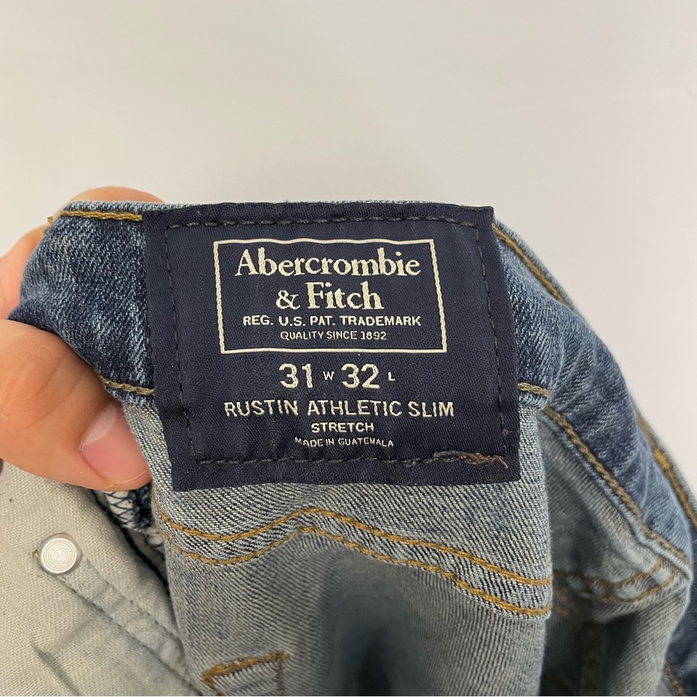 Abercrombie & Fitch Men's 31W 32L Rustin Athletic Slim Stretch Jeans - Picture 5 of 5